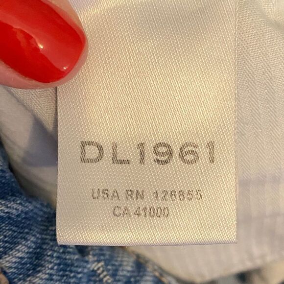 DL1961 Jerry High-Rise Vintage Straight Leg Jeans Cropped Denim Women’s Size 25 - Picture 11 of 12
